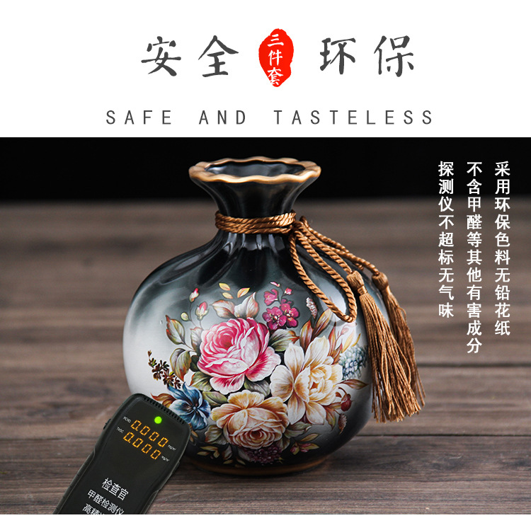 源头厂家陶瓷花瓶摆件现代客厅玄关电视柜酒柜创意家居装饰品摆设详情4