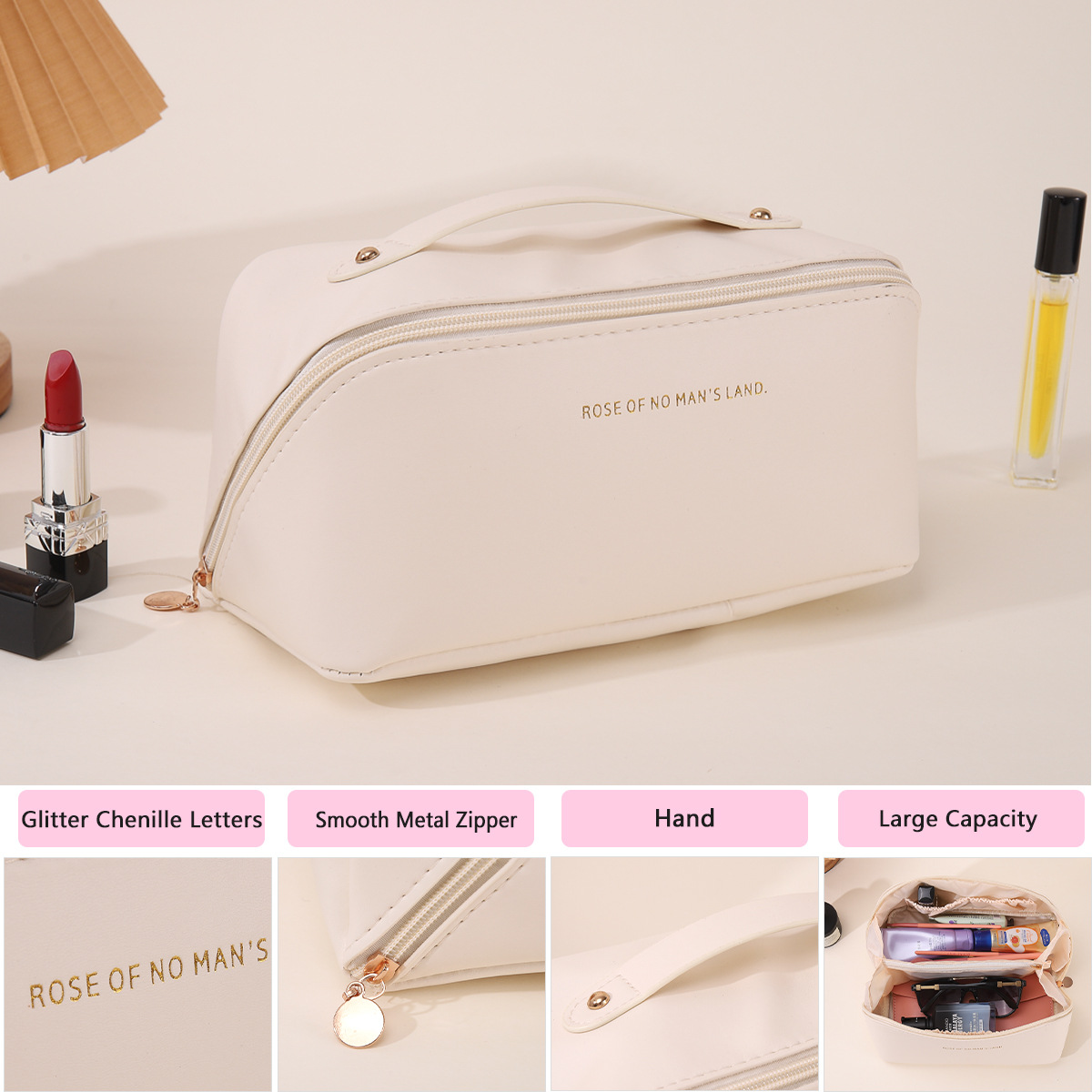 pu时尚便捷化妆包旅行收纳包大容量洗漱包手提高颜值枕头化妆包详情26