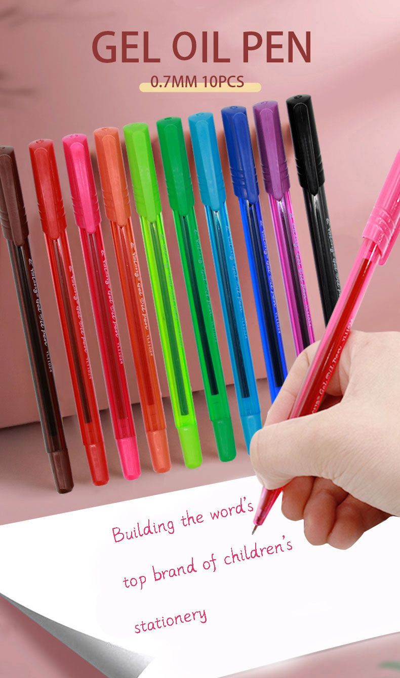 The Yalong Cross-border Classic multi-color Ballpoint pen with a cap strap and blue ink pen is suitable for schools and offices pic 1