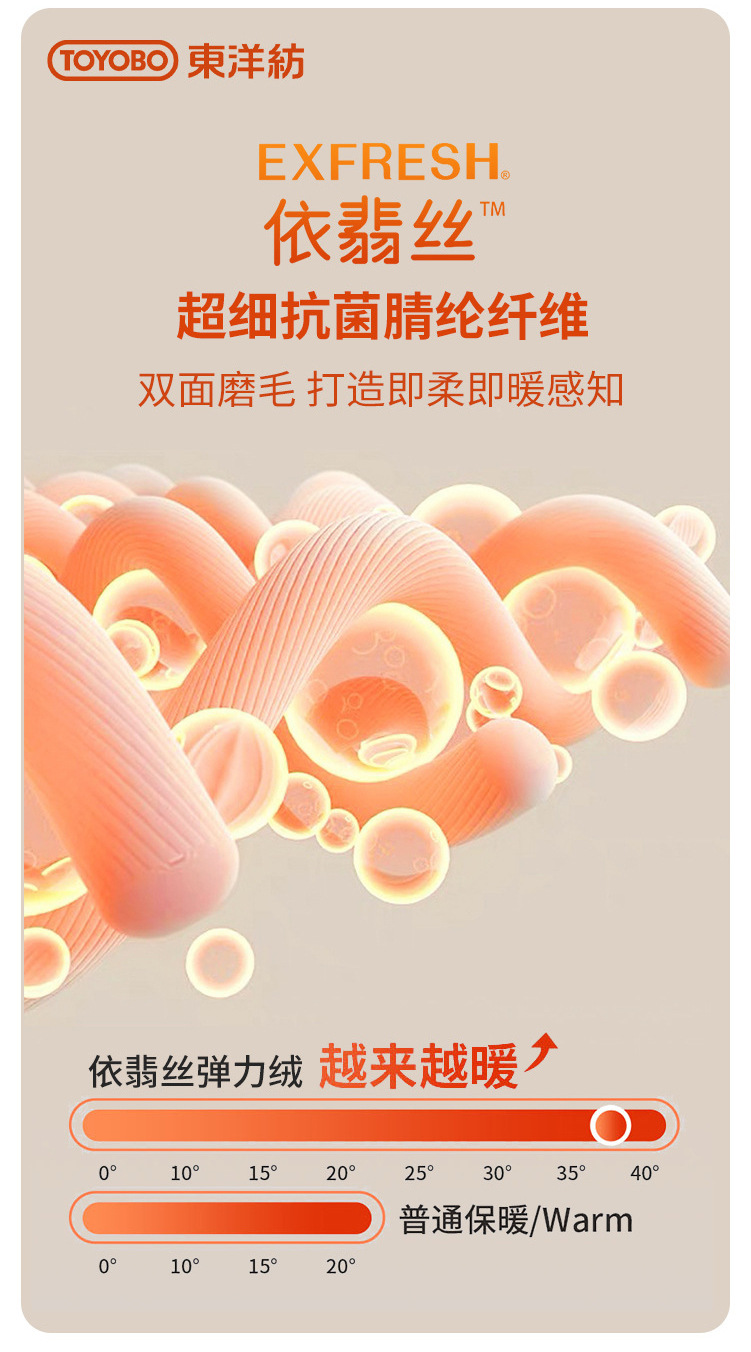 Genuine Fleece Yifei warm short-sleeved T-shirt for men, round-neck long-staple cotton acrylic 5A antibacterial winter warm T-shirt for men pic 44