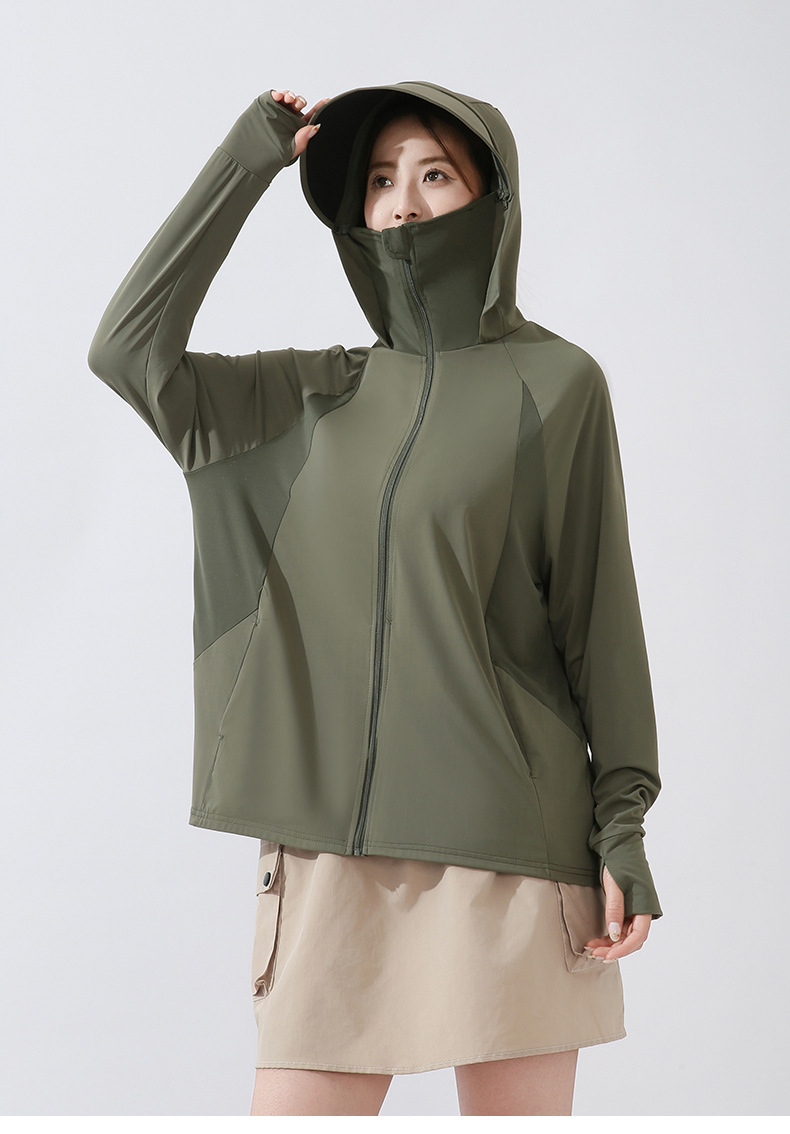 This is the same style of summer outdoor sun-protective clothing for both men and women. It is a loose and large-sized sun-protective garment with ice silk pic 44