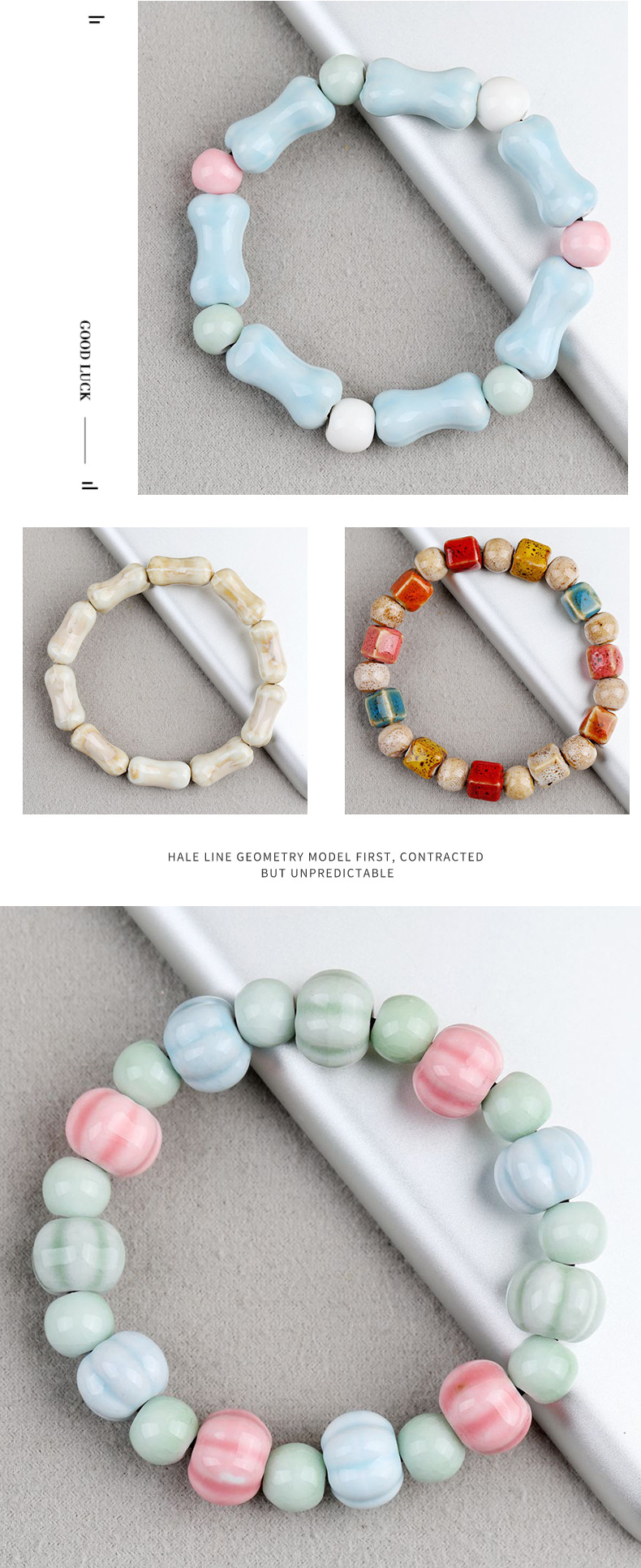 Jingdezhen New Chinese-style ethnic ceramic bone bracelet is a versatile gift for students and a traditional Chinese artistic bracelet pic 12