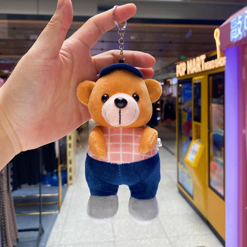 Wow, super cute workwear bear figurines, small dolls, pendants, bags, decorations, festival gifts, and fine claw machine dolls pic 17