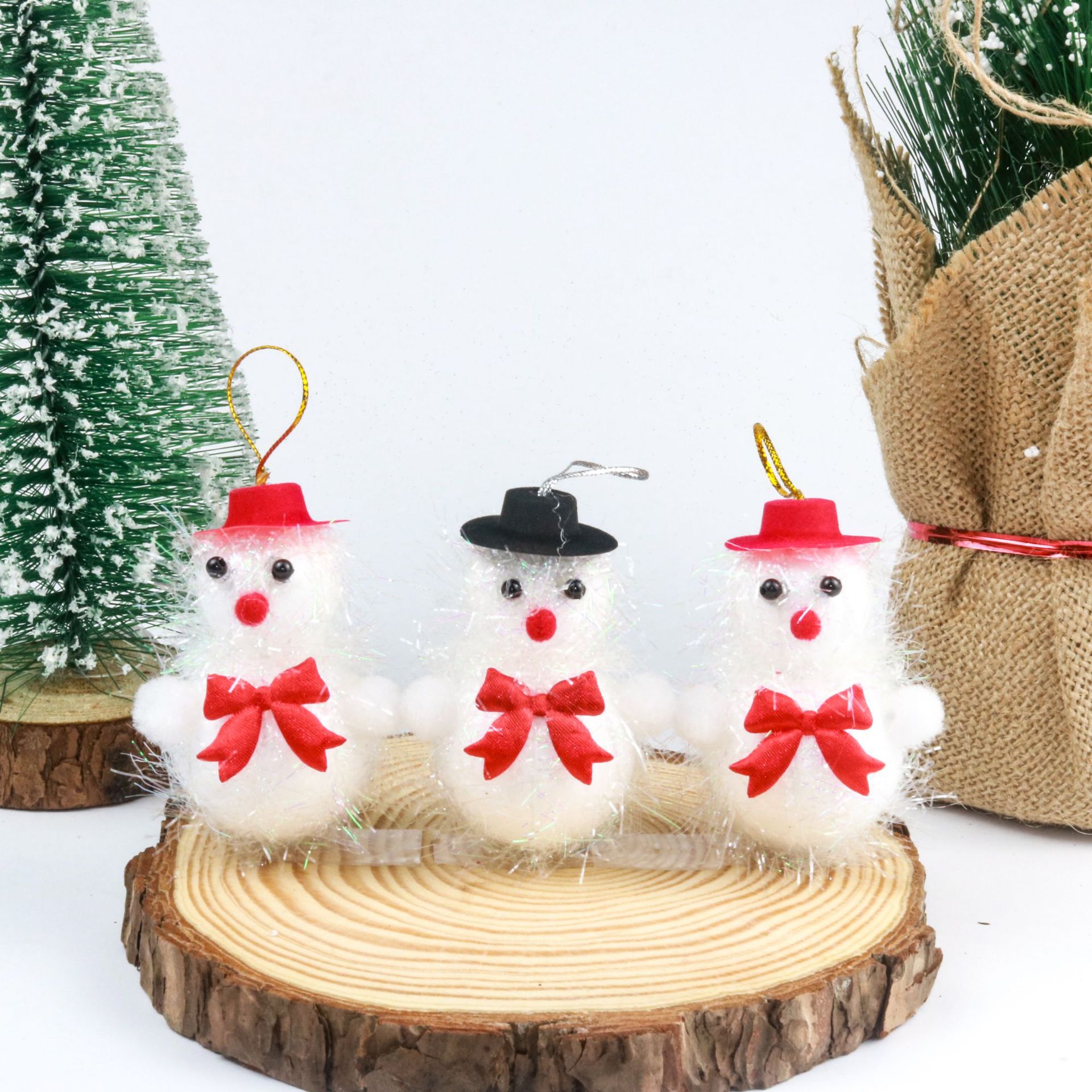 3 sets of 5x7cm Christmas foam snowmen, three-dimensional scene decorations, shopping malls, bars, festival pendants, Christmas decorations pic 8