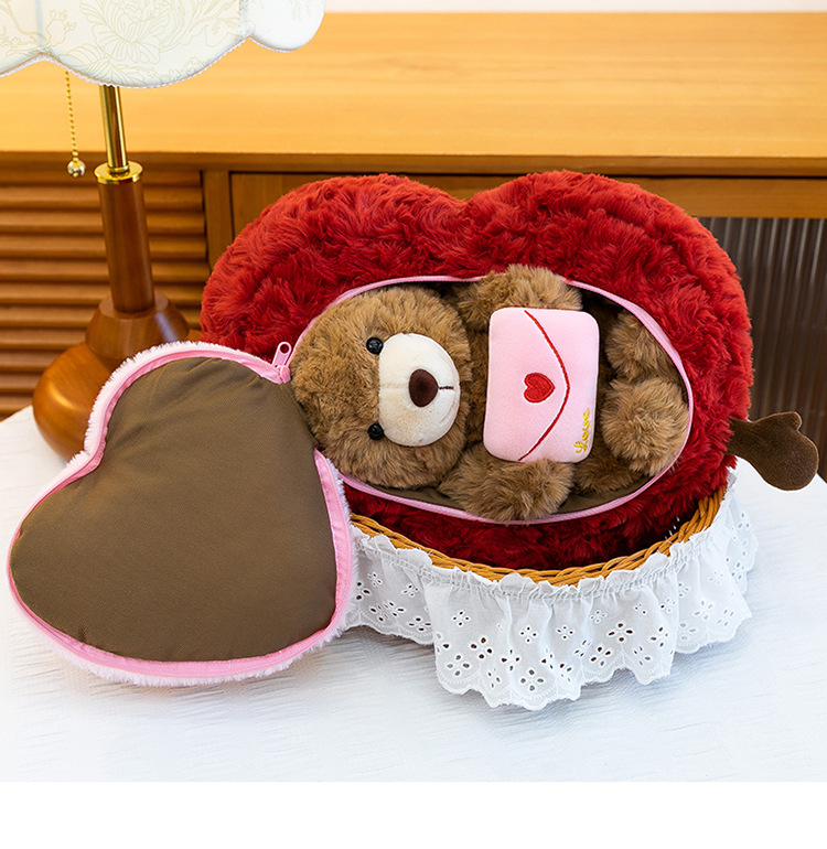 跨境爱心抱抱熊毛绒玩具泰迪熊玩偶情人节礼物生日礼物女生可爱详情5