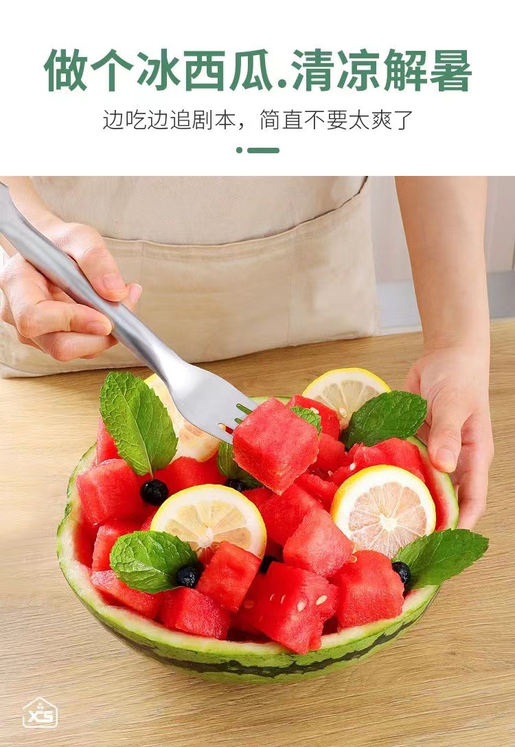 切西瓜神器分割器不锈钢水果哈密瓜西瓜切丁切块拼盘摆盘工具详情5