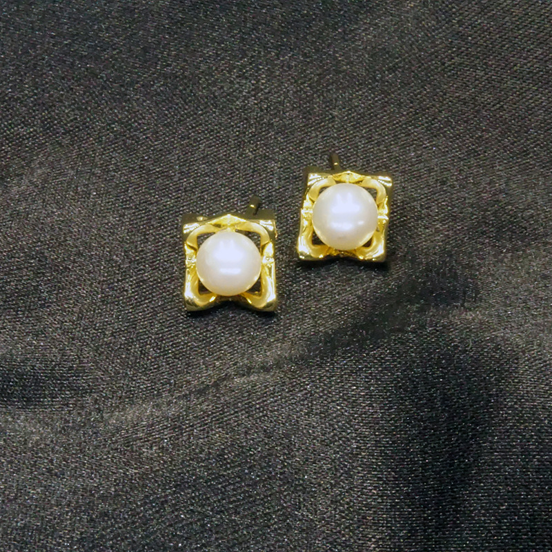 天然淡水5A珍珠耳钉微镶锆石镂空925银耳饰24年新款高级感女轻奢详情18