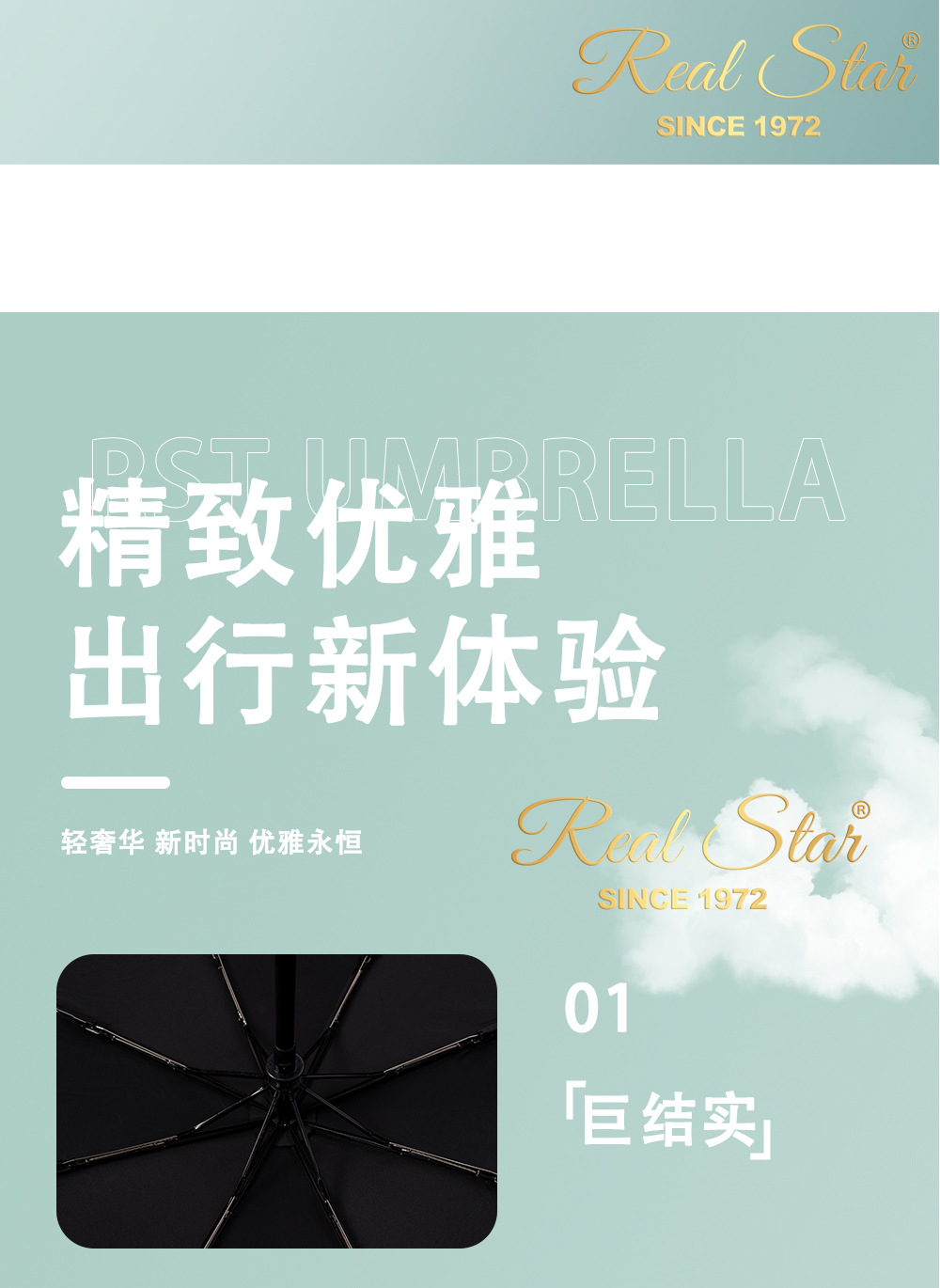 Black Spring fabric impact umbrellas and fiber folding umbrellas are now on sale for cross-border automatic umbrellas exported to Europe pic 14