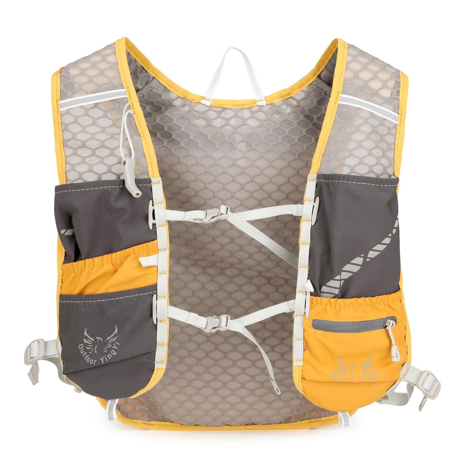 新款多功能尼龙跑步背包 安全反光运动背包水袋背包 骑行包详情49