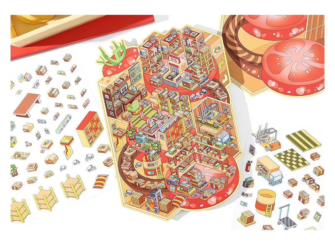 墨言Infeel.Me白卡造景贴纸今日营业中第十四弹微缩立体国潮趣味详情18