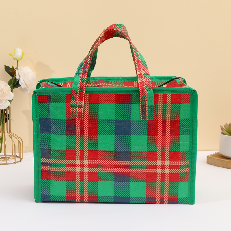 环保PP编织防水手提袋 时尚加厚衣服购物袋 家用篮子式购物袋 现货批发礼品袋 服装店专用购物袋详情6