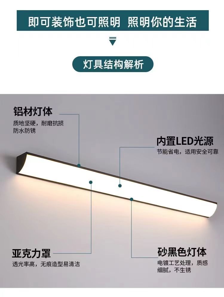 简约壁灯户外防水壁灯墙角灯庭院灯室外led阳台露台阳光房 墙壁灯详情5