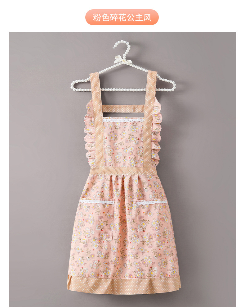 围裙女夏季防水家用厨房做饭帆布围裙餐饮工作服广告围裙批发围腰详情8