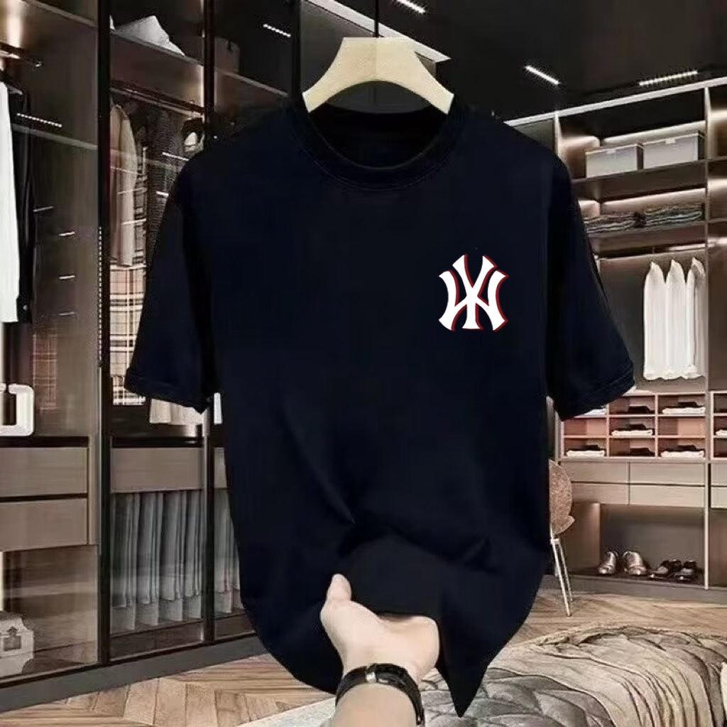 National trendy summer 2025 camiseta de manga corta hombre estampado cuello redondo cuerpo adolescente legging suelto camiseta pic 40