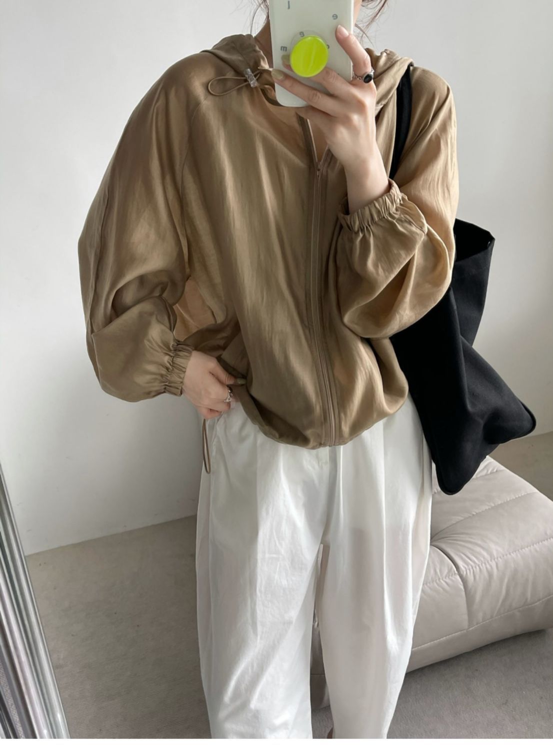 天丝连帽防晒衣女夏季薄款户外透气百搭防晒服oversize蝙蝠袖上衣详情19