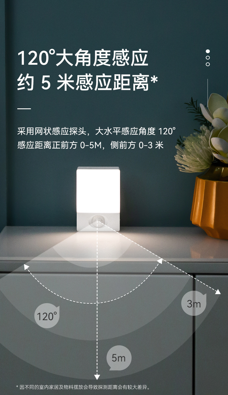 智能卧室感应小夜灯 儿童起夜灯台灯人体感应灯出口外贸批发 智能夜灯感应灯详情7