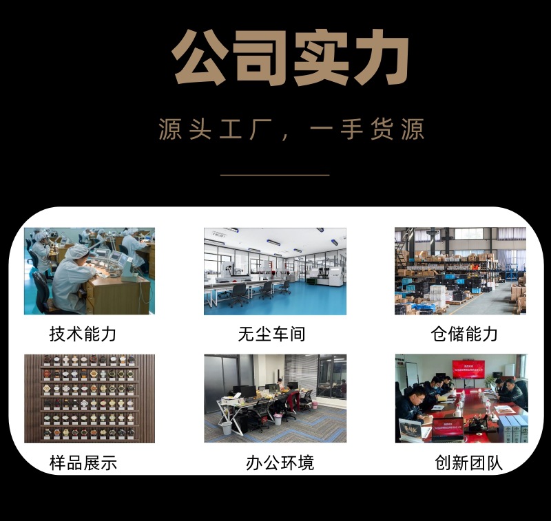 跨境热销商务电子表大表盘朋克防水夜光日期多功能石英表工厂批发详情2