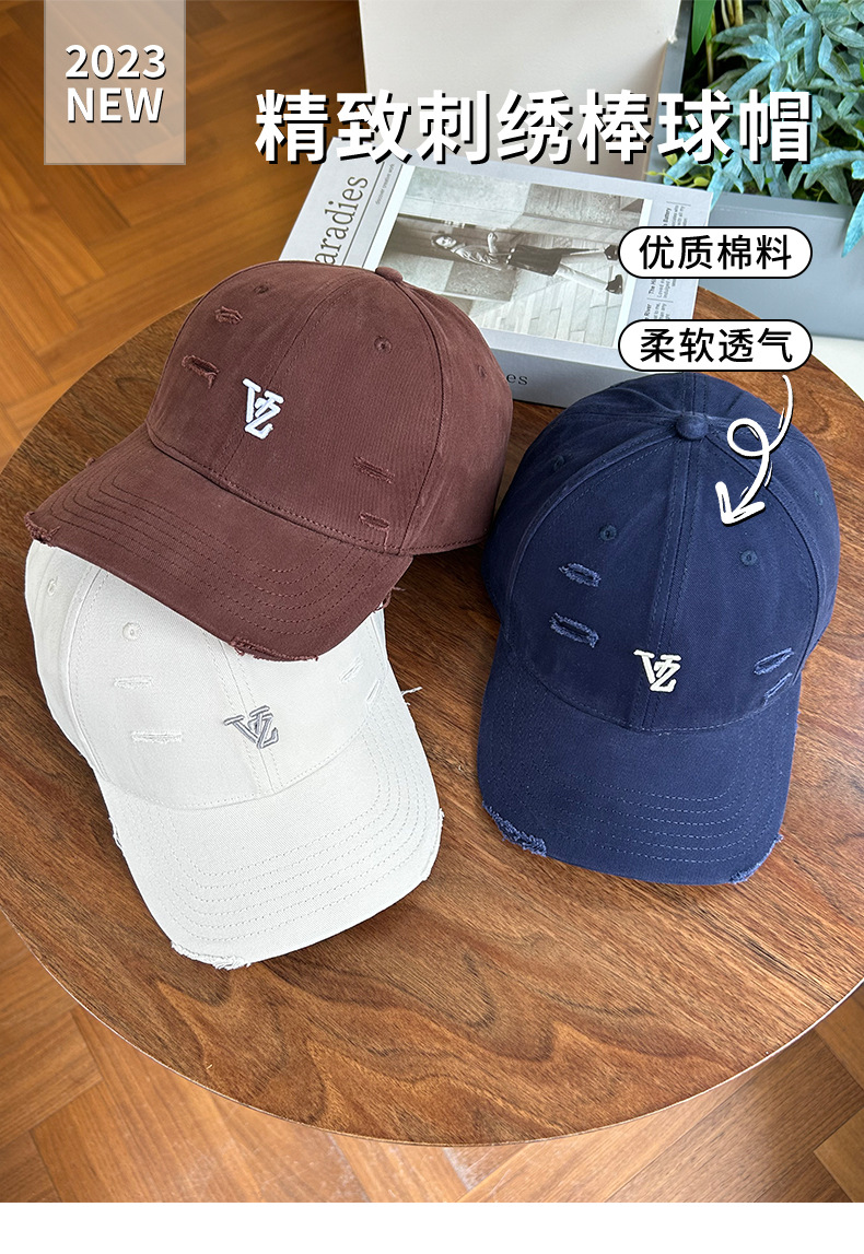 领袖之冠秋冬新款刺绣棒球帽成人帽百搭纯棉鸭舌帽男女硬顶加厚潮帽详情1