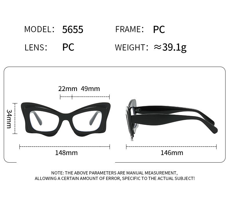 2024新款女士猫眼墨镜女个性防紫外线女款太阳眼镜时尚跨境太阳镜详情8