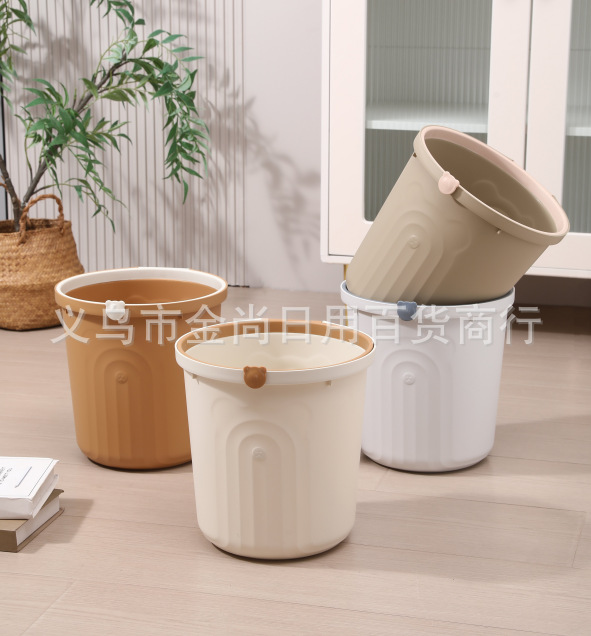 简约垃圾桶家用客厅厨房卫生间分类卧室办公室压圈厕所垃圾桶批发详情6