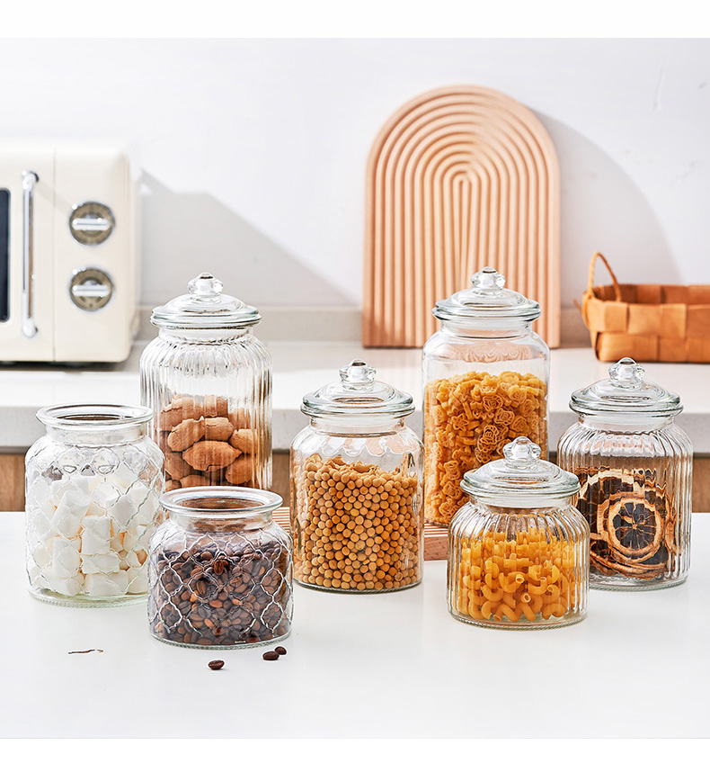 玻璃密封罐蜂蜜柠檬瓶厨房调味瓶泡菜坛子带盖腌制储物罐大玻王涛详情14