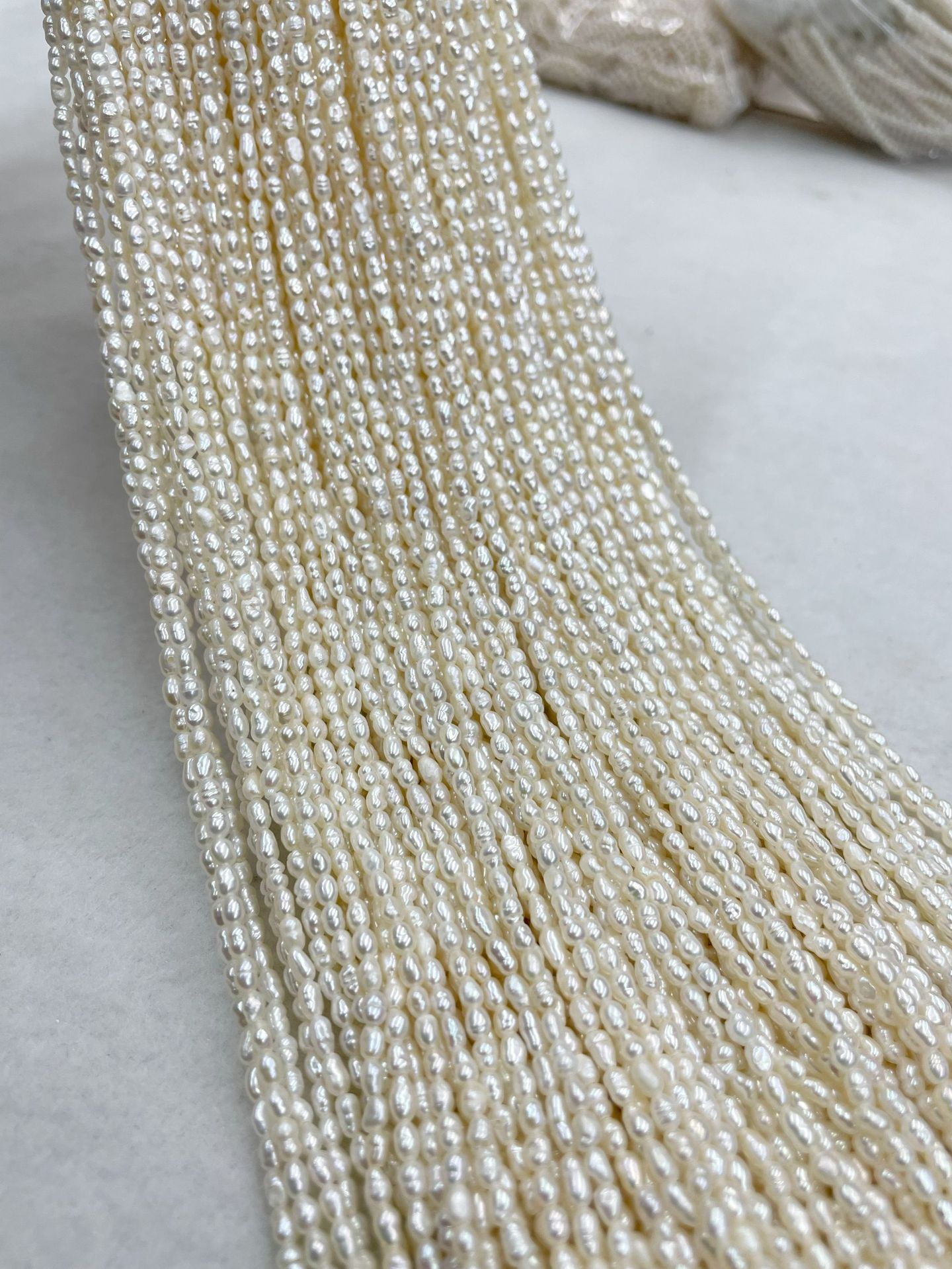天然淡水珍珠2-2.5mm灰色串散珠小米珠diy手工饰品诸暨珍珠项链详情5