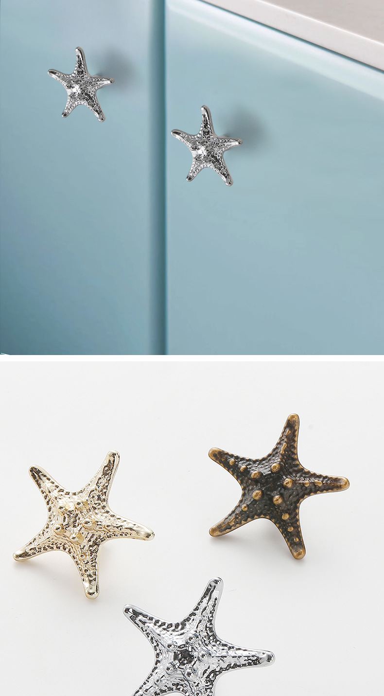 Modern light luxury zinc alloy butterfly, flying bee, leaf, starfish, elk living room, bedroom, bedside, drawer, cabinet door handle pic 35