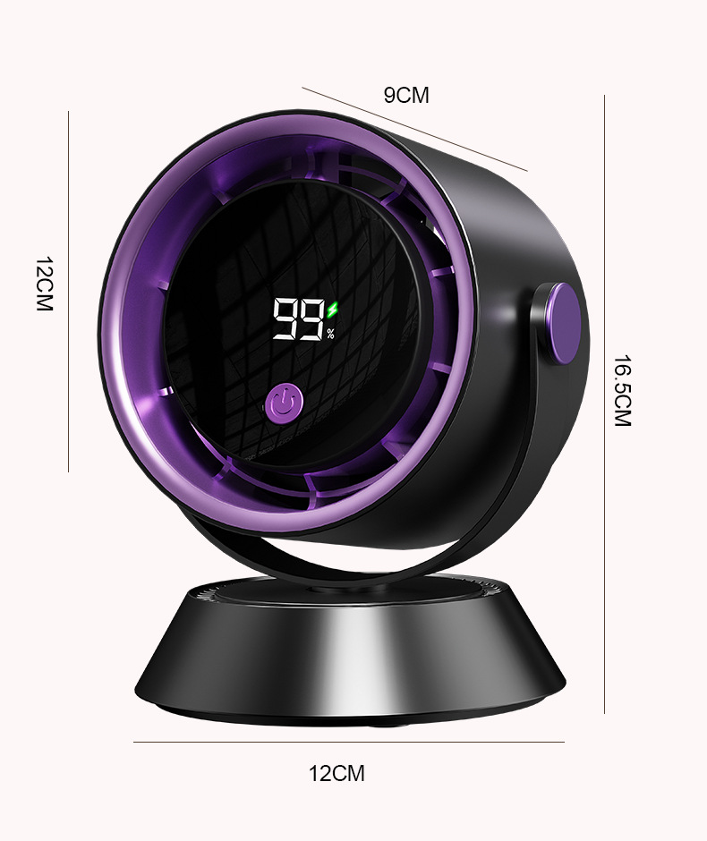 跨境爆款100档新款桌面风扇充电高速台式吊挂扇空气循环家用风扇详情25