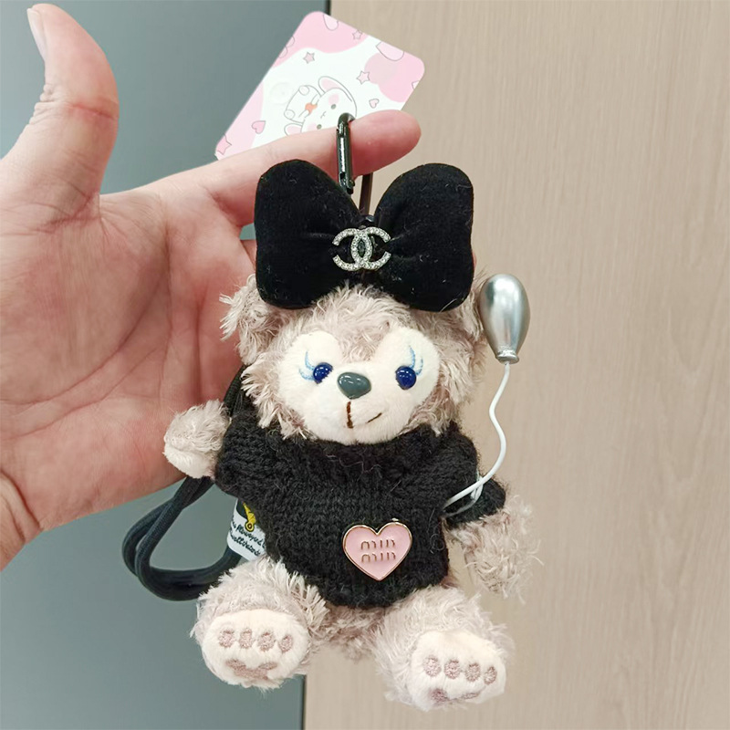 雪莉玫小熊钥匙扣玩偶毛绒挂件达菲公仔情侣包包娃娃女生礼物批发详情22