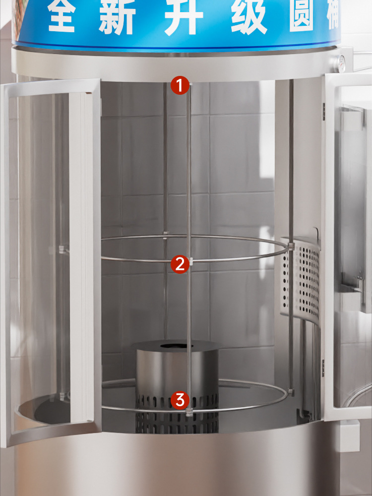 Wholesale of commercial large-capacity roast duck ovens, fully automatic rotary electric heating equipment for roast chicken and goose in roast meat stores pic 14