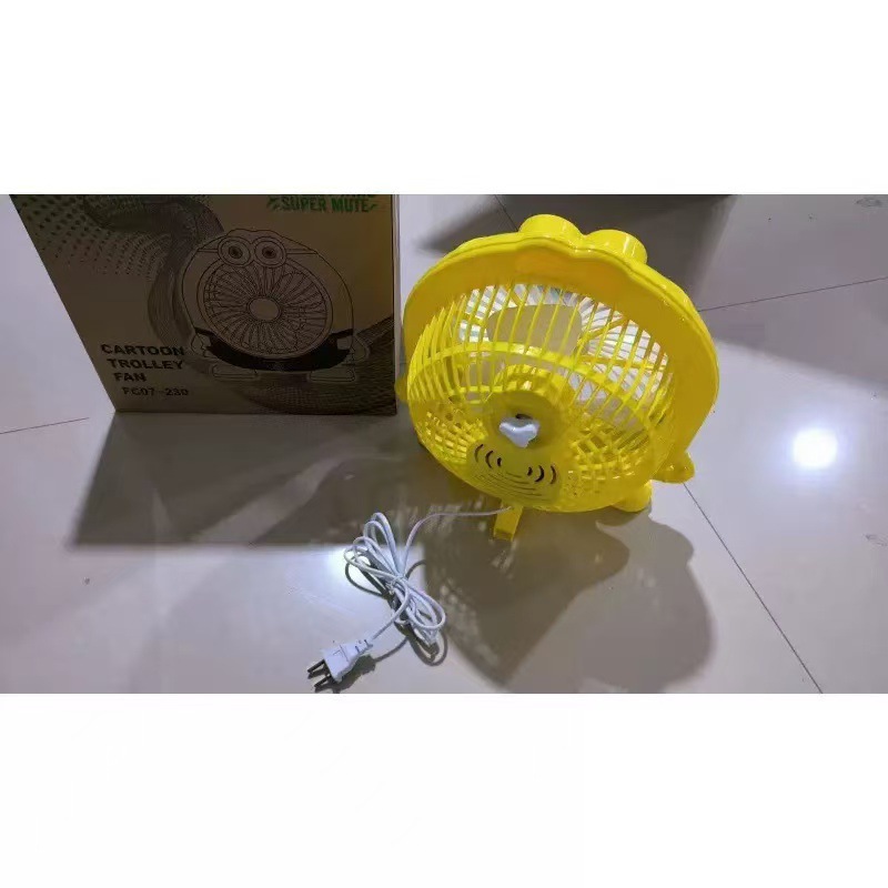 Summer mini cartoon electric fans, mini student dormitory bed desktop, home office desktop small fans are not available pic 13