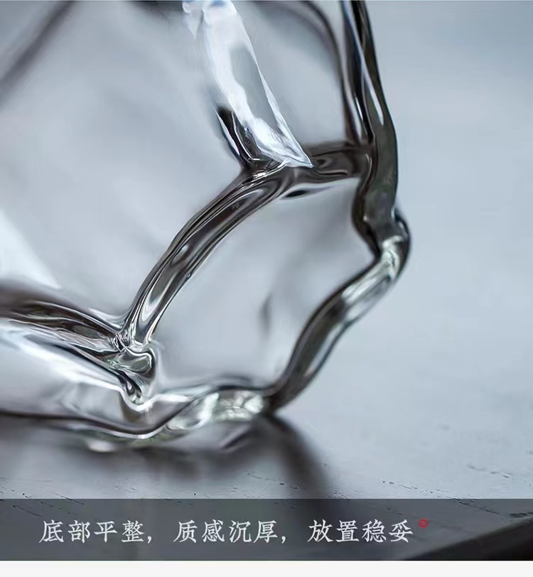 日式瓜棱公道杯高硼硅玻璃杯高端公杯分茶器泡茶功夫茶具茶海茶杯详情14