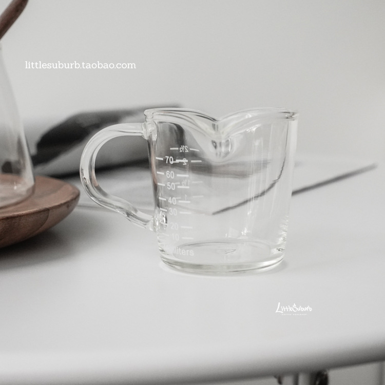 意式浓缩咖啡杯咖啡量杯玻璃带刻度咖啡萃取杯接液杯咖啡店专用杯详情11