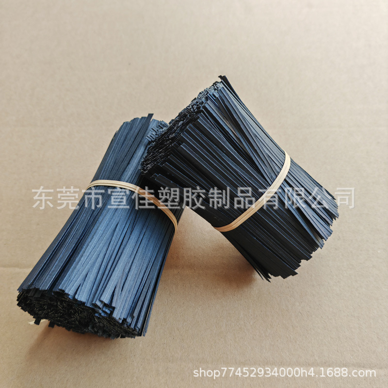 环保黑色牛皮纸扎带 数据线玩具工艺品扎线纸质白色纸铁丝扎口绳详情7