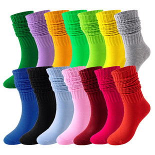 Amazon fruit series cross-border autumn and winter mid-calf avocado, personalized European and American couple long socks, trendy ins socks for women pic 5