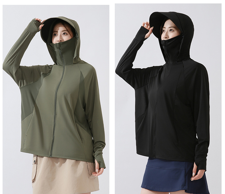 This is the same style of summer outdoor sun-protective clothing for both men and women. It is a loose and large-sized sun-protective garment with ice silk pic 19