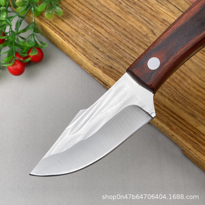 Thickened hand-handled meat knife, outdoor knife, hand-pulled meat knife, whole roasted lamb chops meal knife, special knife for cutting meat and eating lamb pic 6