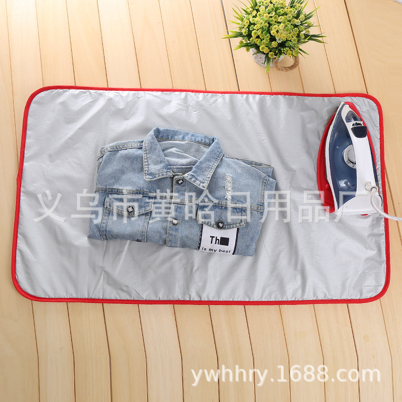 【 Chi Jia 】 All-cotton silver-coated high-temperature resistant ironing pad, foldable portable ironing pad pic 1