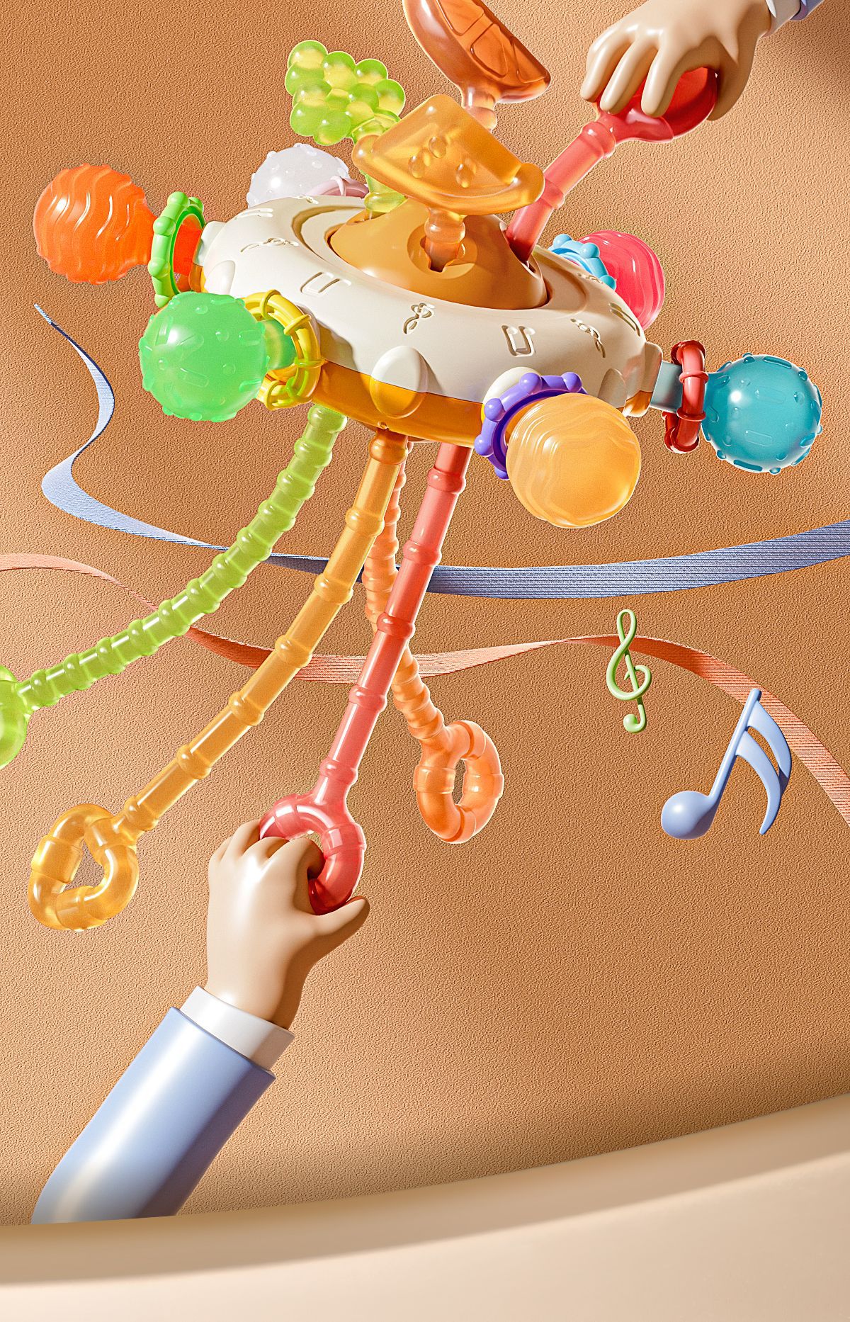 跨境婴儿玩具抽抽乐手指抓握精细训练6个月宝宝玩具1岁儿童拉拉乐详情9