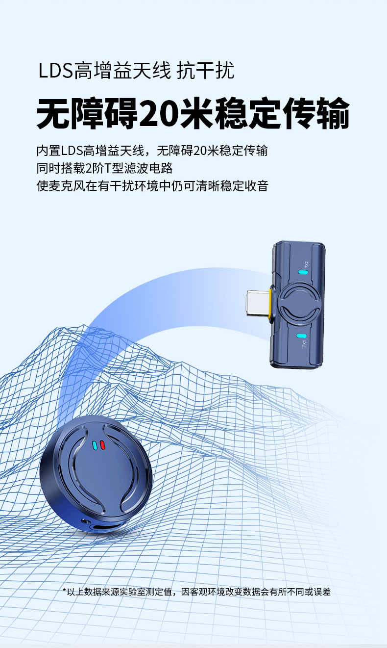 新款Q81无线领夹麦克风一拖二带充电仓抖音直播智能降噪无线迷你详情14
