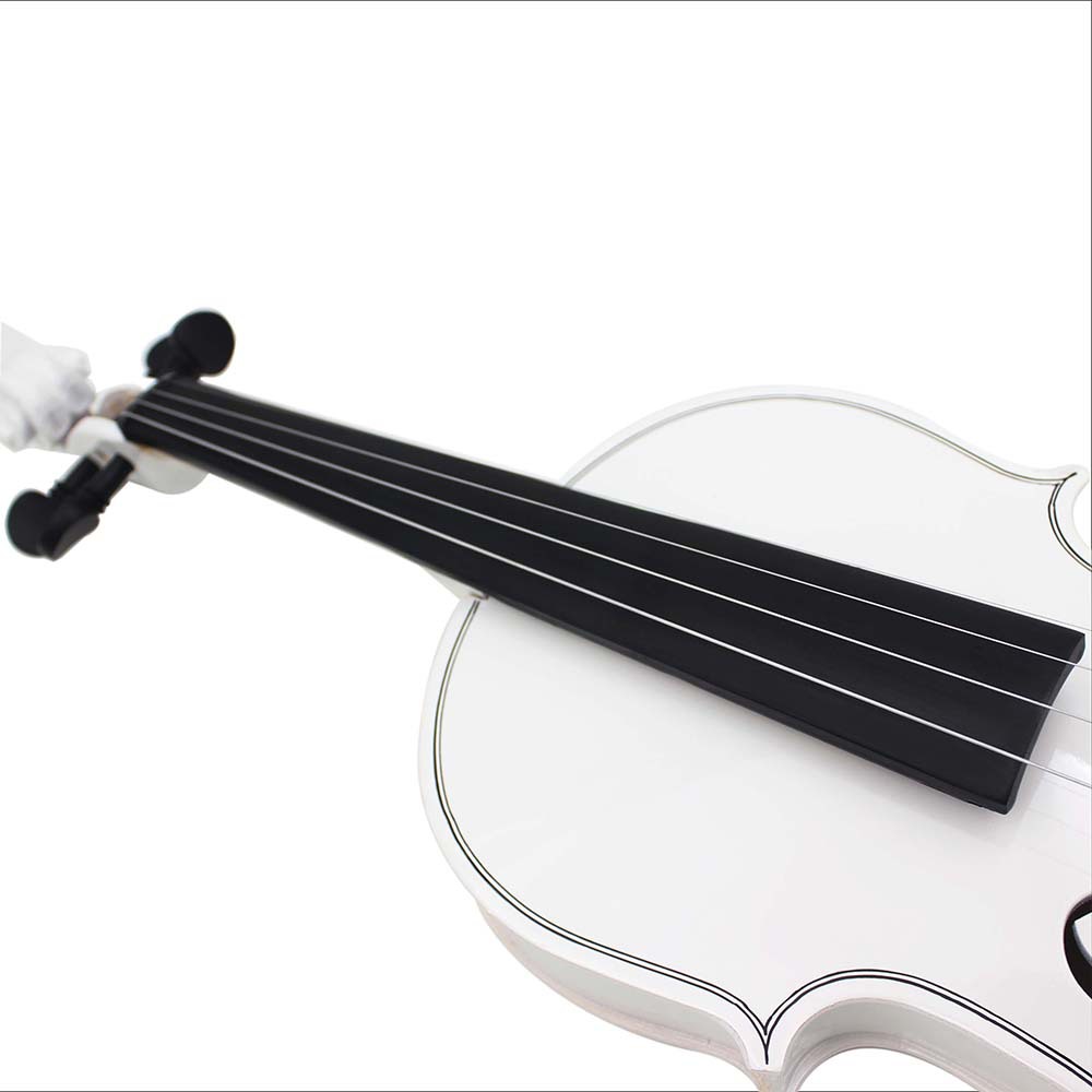 Cross-border violin set: White violin, adult beginner violin practice 4/4 basswood violin pic 11