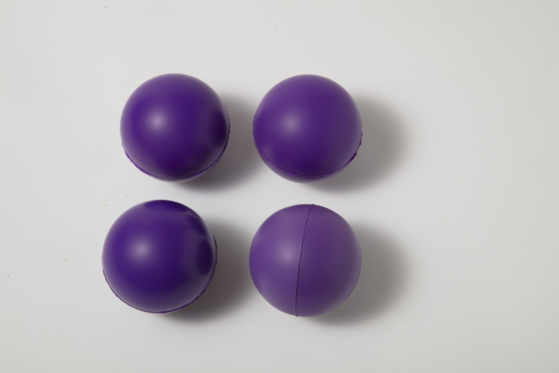 跨境爆款6.3cmPU发泡球光面中弹力发泄压力球海绵手抛球厂家批发详情4