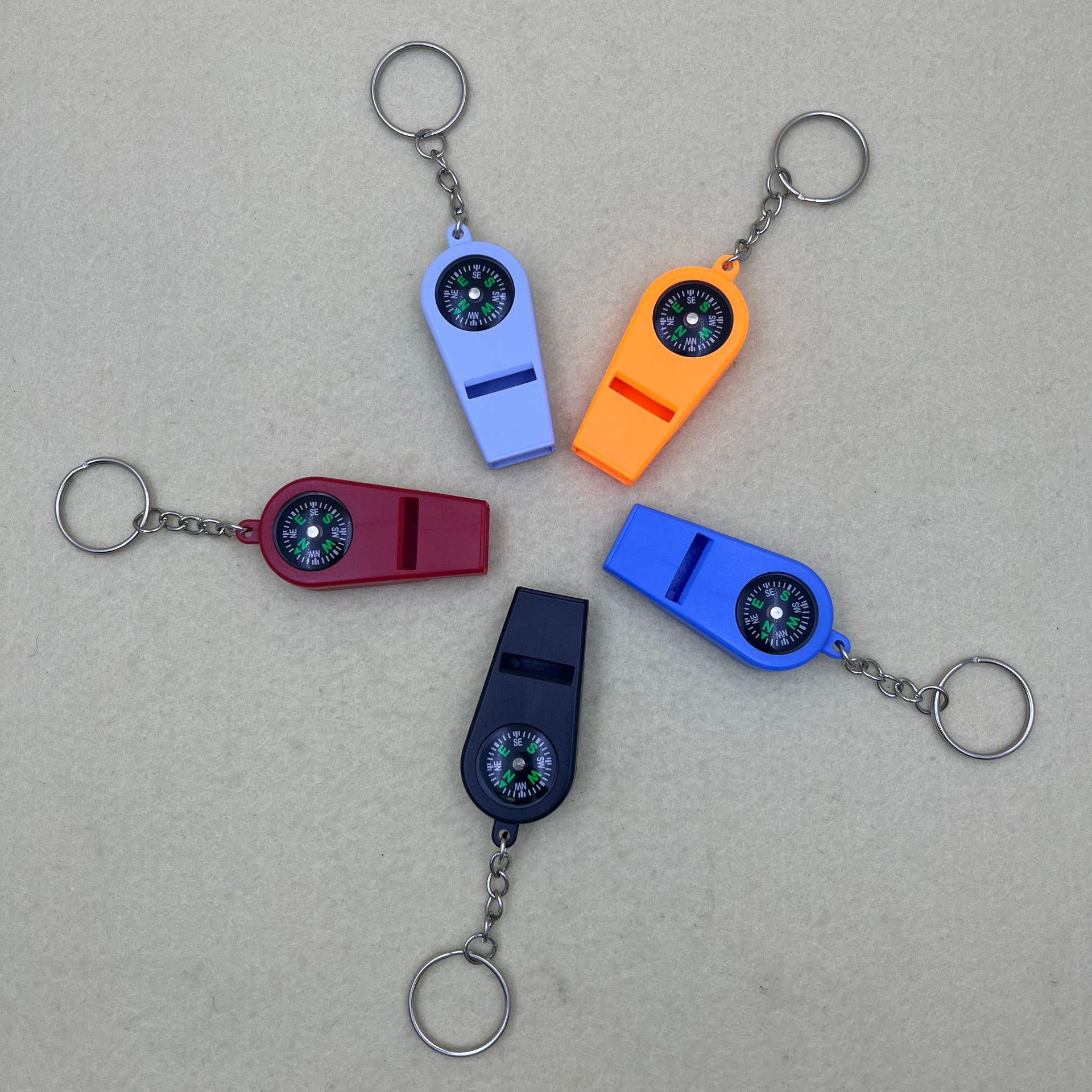 新款迷你多种颜色可选便捷可挂钥匙扣2合1口哨车用家用户外指南详情19