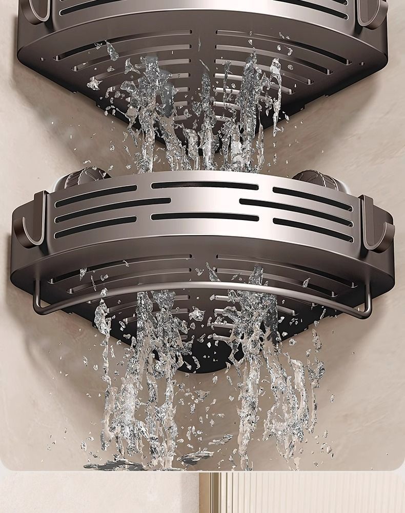 吸盘三角无痕置物架卫生间浴室厕所用品收纳架转角架置物架壁挂式详情11