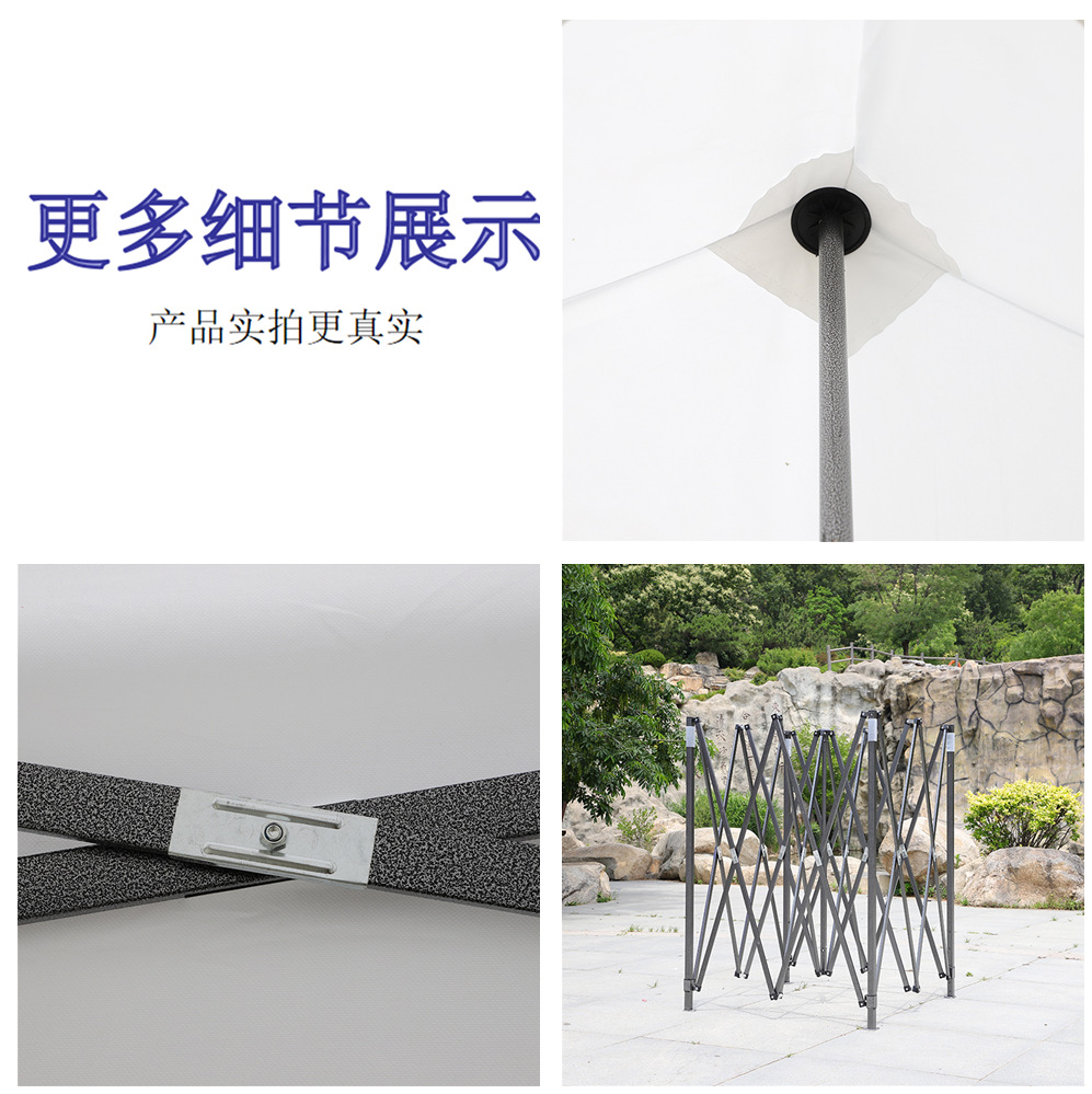 Linyi manufacturer wholesale direct sales advertising outdoor rain shelters, folding sunshades, four-legged large umbrellas for street vending, black diamond pic 7