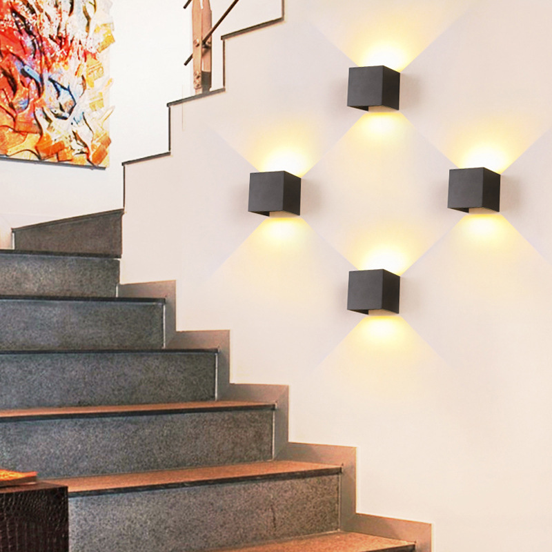 Outdoor waterproof wall lamps, modern and simple wall-washing, corridor, balcony, garden, villa indoor and outdoor decorative wall lamps pic 4