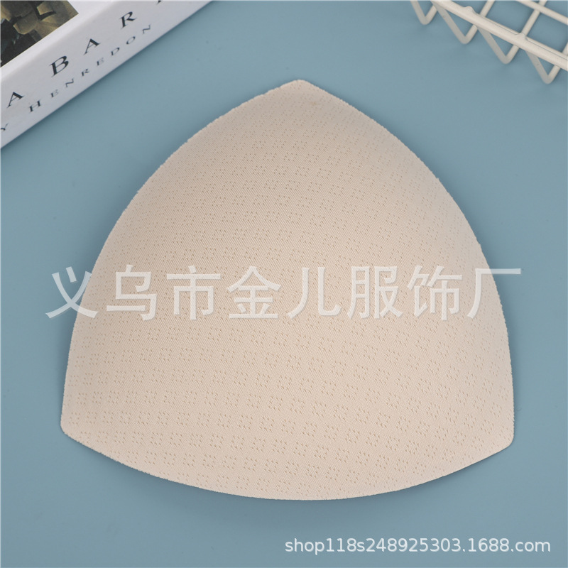 三角形泳装胸垫瑜伽服海绵胸垫婚纱礼服海绵透气插片厂家直销详情1