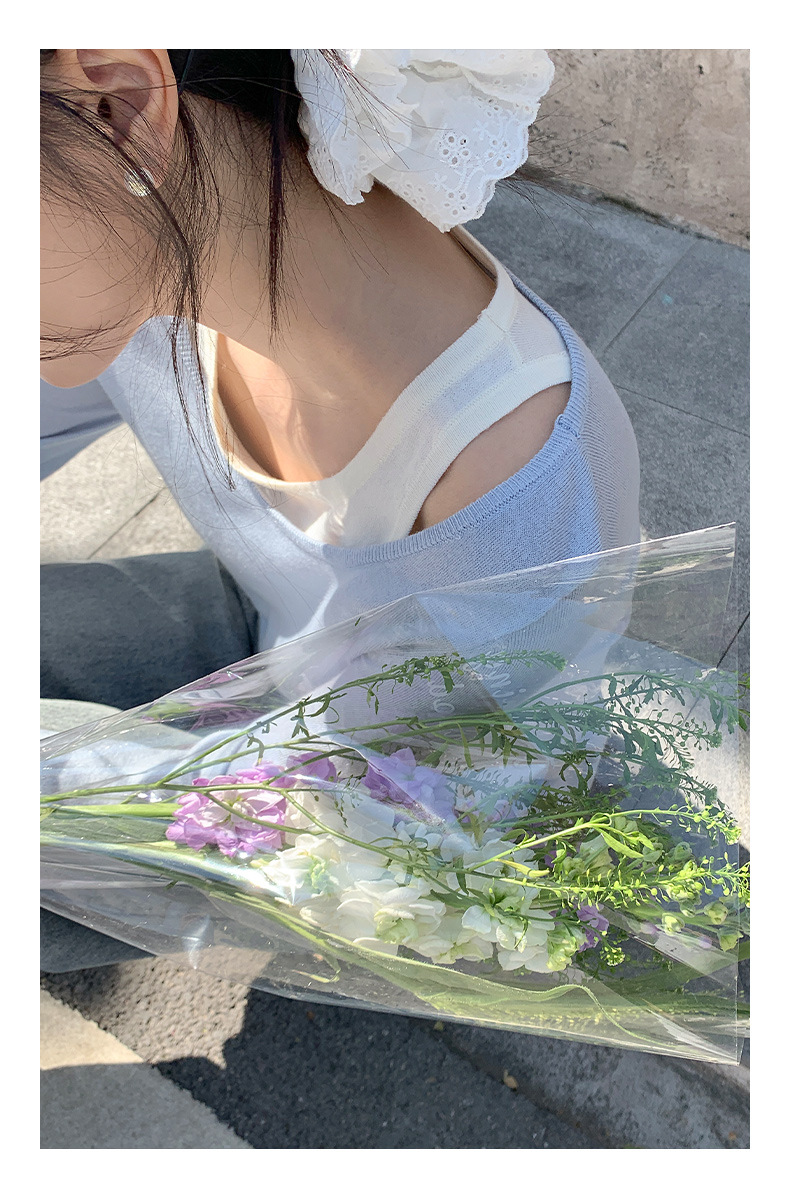 衣尔衫 清晨阳光 韩系假两件简约氛围感针织衫女气质新款温柔0326详情15