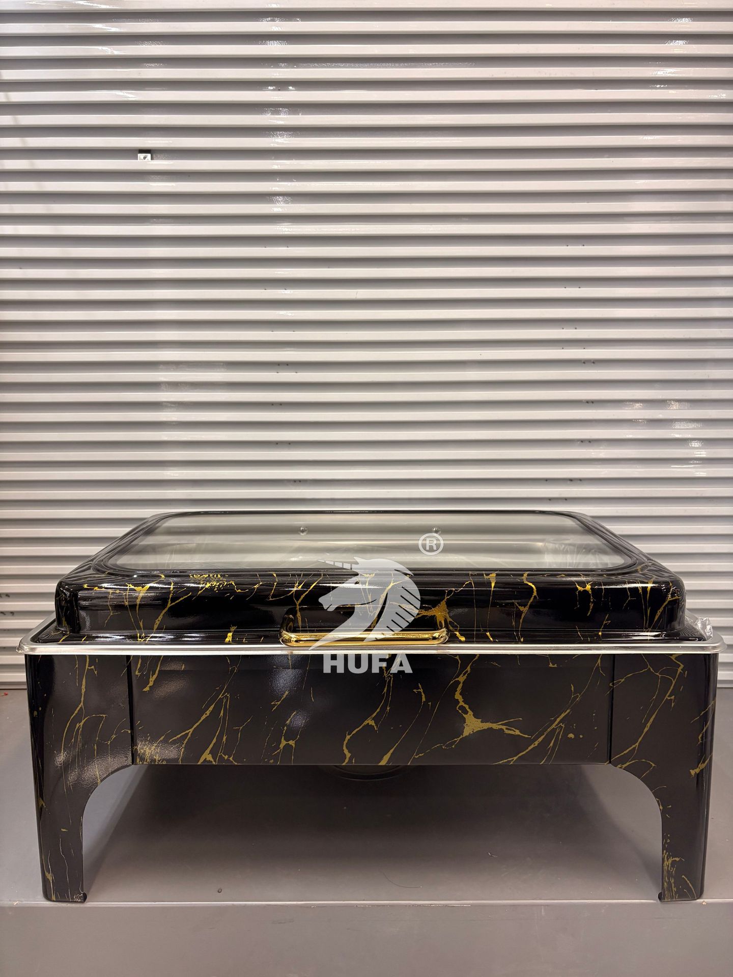 跨境自助餐炉不锈钢长方形翻盖保温炉大透视酒店餐厅布菲炉家用详情8