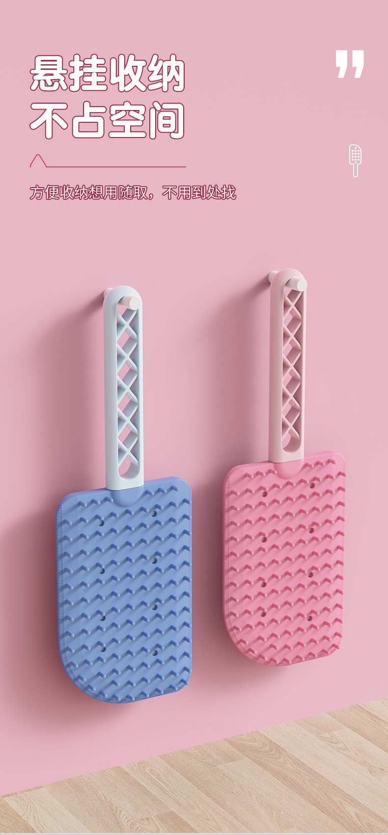 Cat pet floating hair comb brush hair massage to remove floating hair cat comb. The cat comb is brushed on both sides for easy cleaning of the hair scraper pic 10